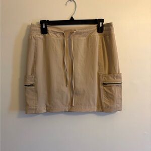 Tangerine Beige Mini Skirt